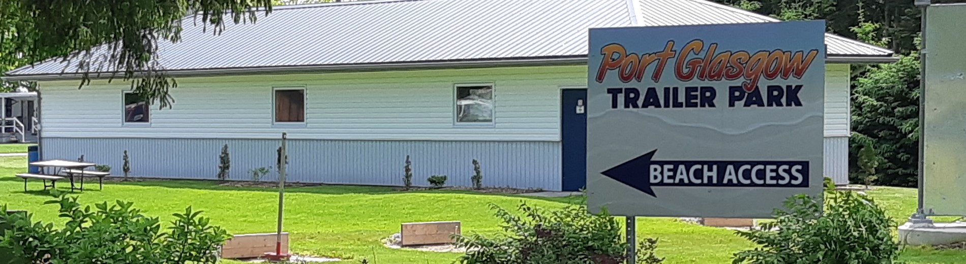 Entrance to Port Glasgow Trailer Park