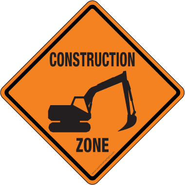 Construction Zone Sign