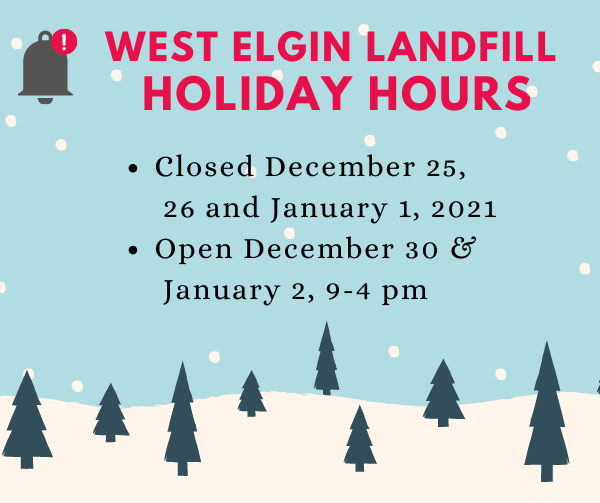 Landfill Holiday Hours Notice