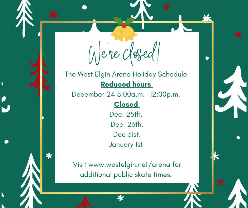 Holiday Hours 2021 Arena