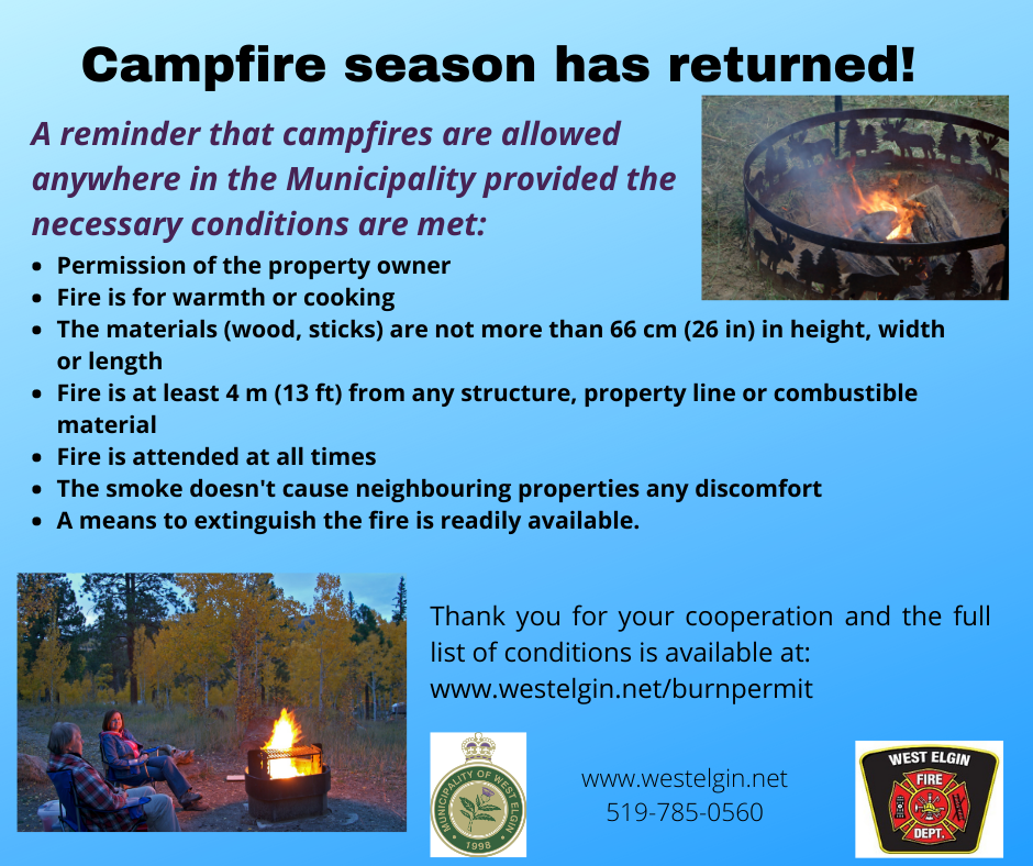 Campfire Season Notice