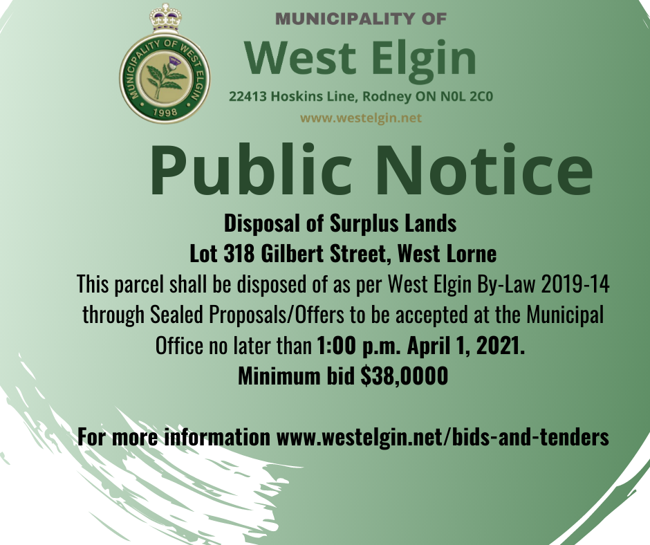 Notice of Disposal of Surplus Lands