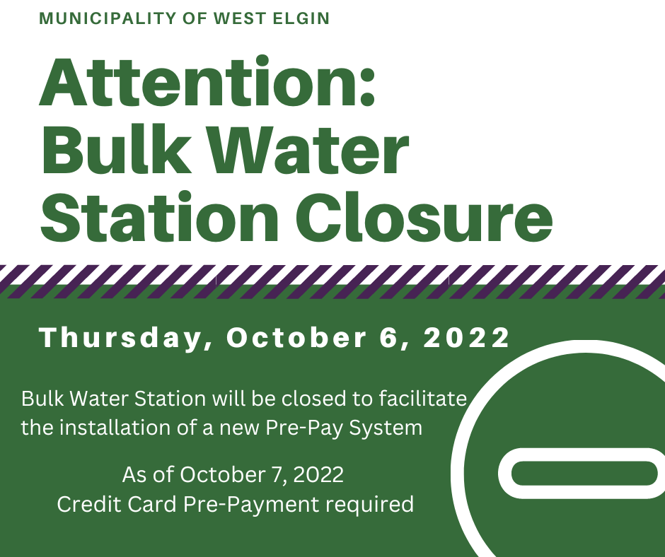 Bulk Water Station Closed Poster