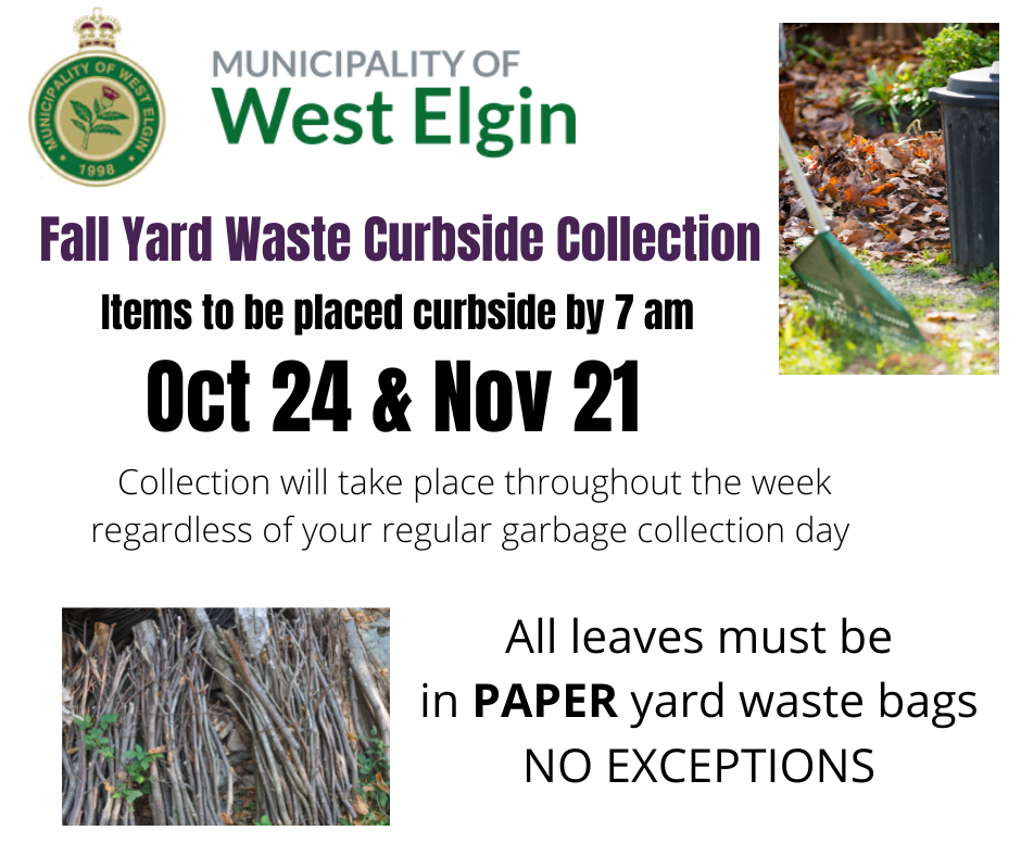 Fall Yard Waste Collection Day Poster
