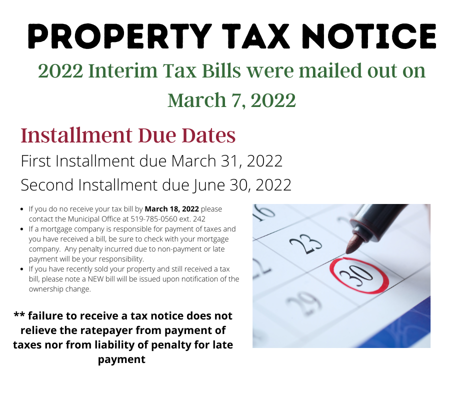 Property Tax Notice Poster