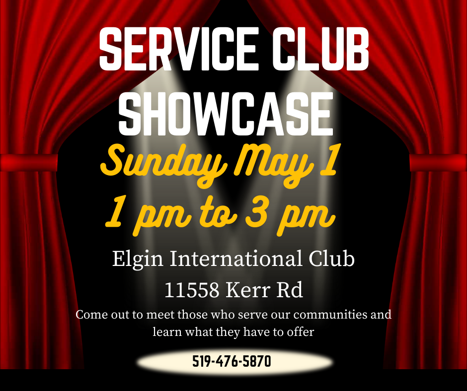 service Club showcase poster