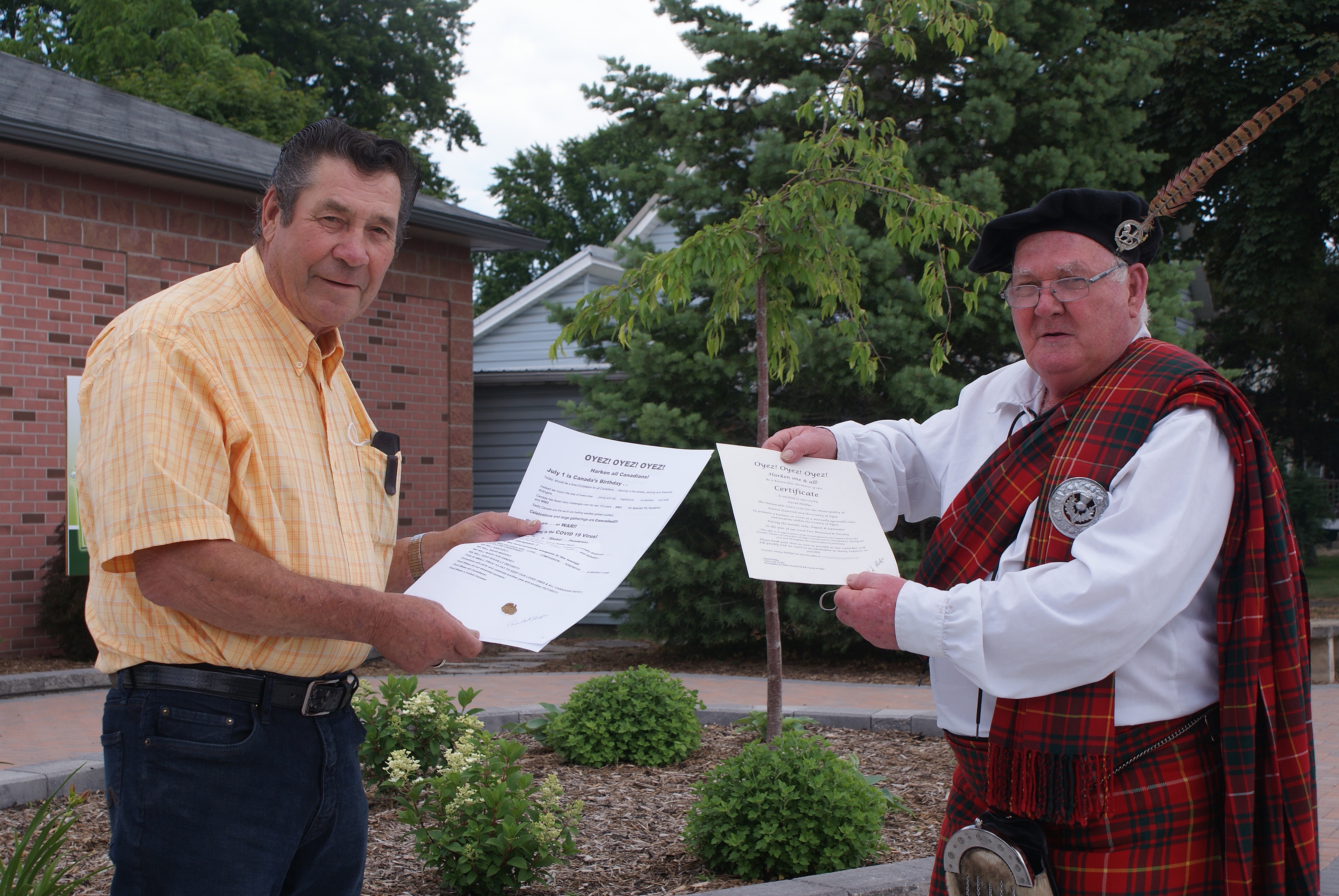 Town Crier in West Lorne