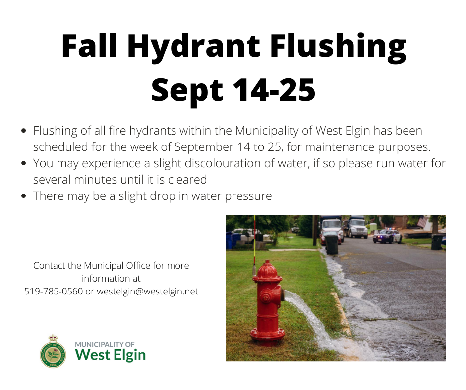 Public Notice for Hydrant Flushing