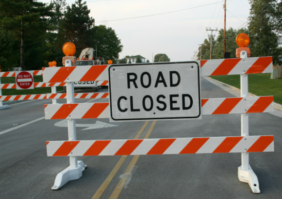 Road Closed Sign