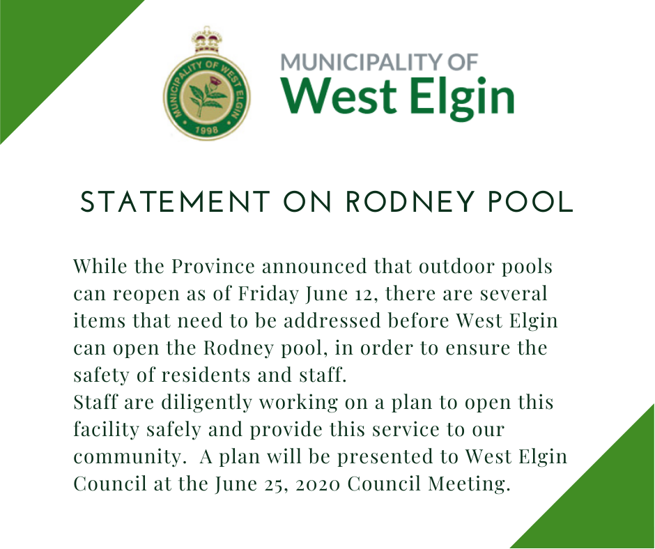 Statement on Rodney Pool