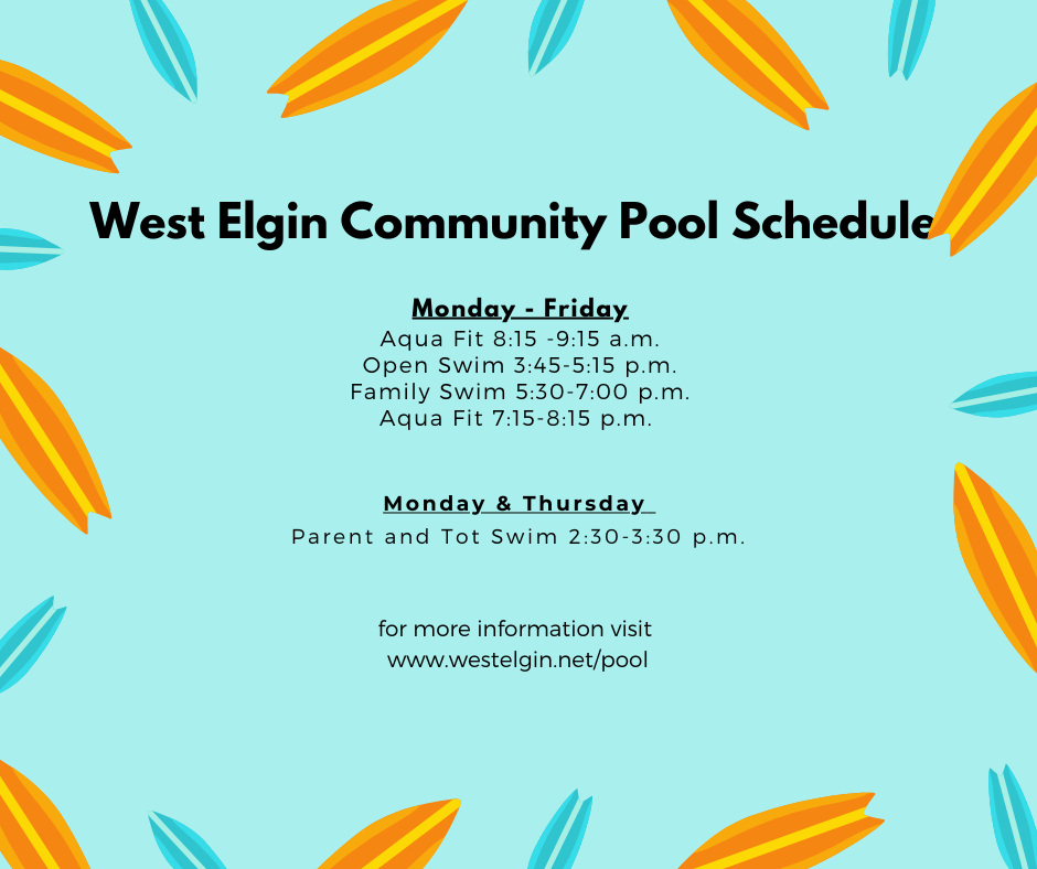 West Elgin Community Pool Schedule 