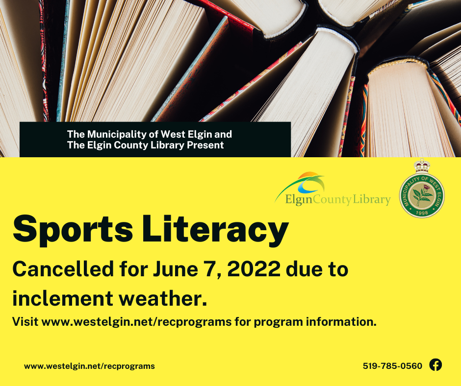 Sports  Literacy Program Update