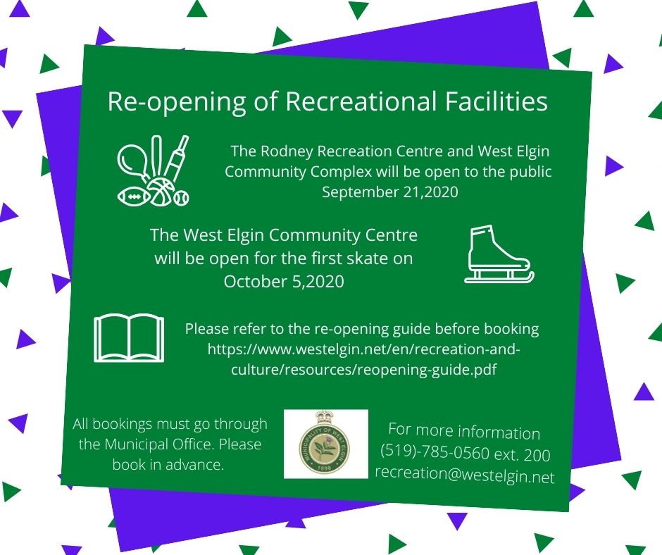 Recreational Facilities Re-opening
