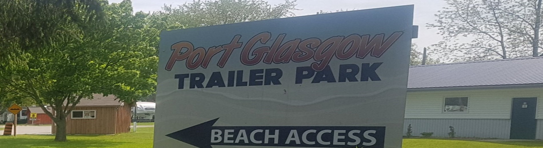 Entrance to Port Glasgow Trailer Park