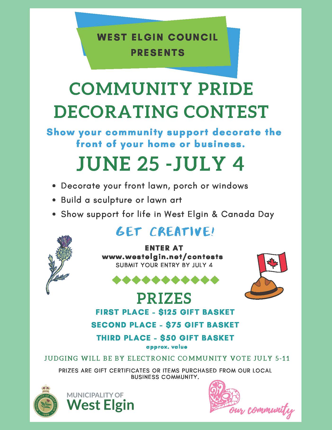 Community Decorating Contest Poster