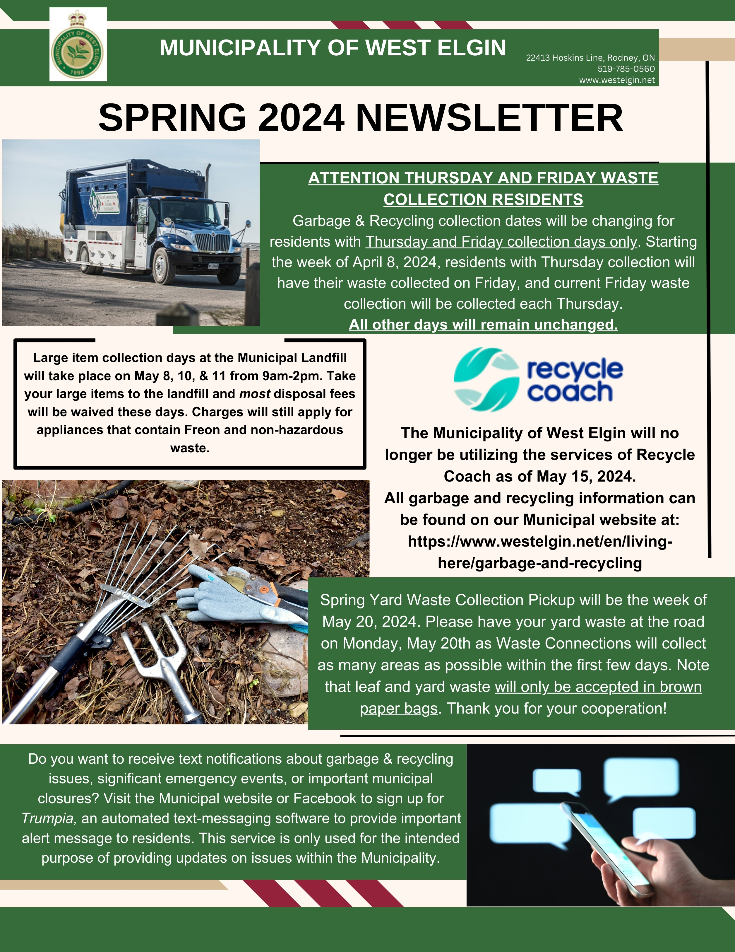 Spring 2024 Newsletter Page 1