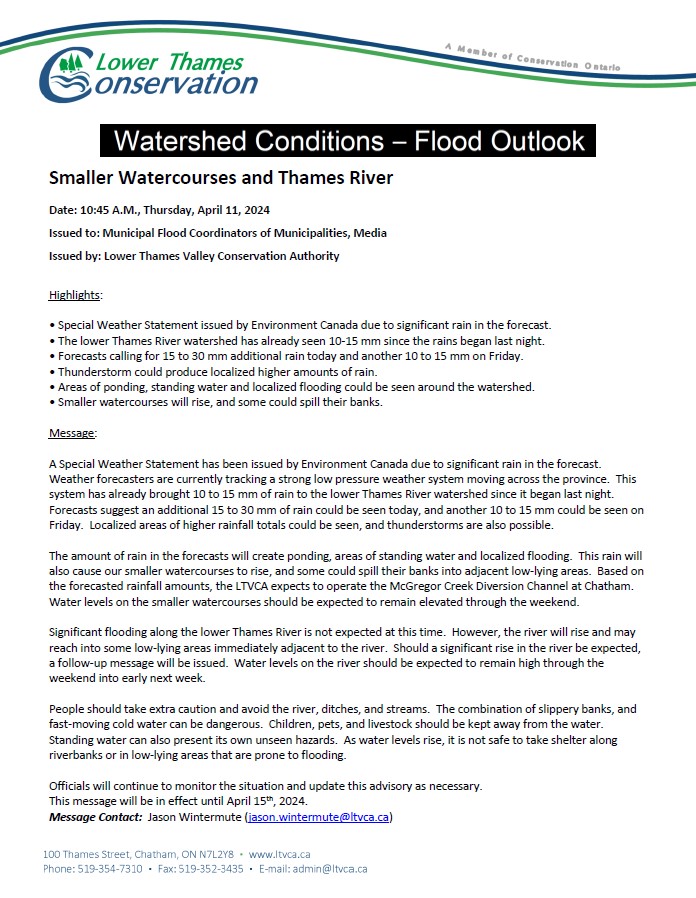 LTVCA Watershed Condition Statement April 11 2024